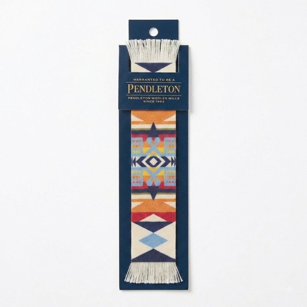 Pendleton FiberLok Book Rug Bookmark Fire Legend Southwestern Aztec Woven NIP